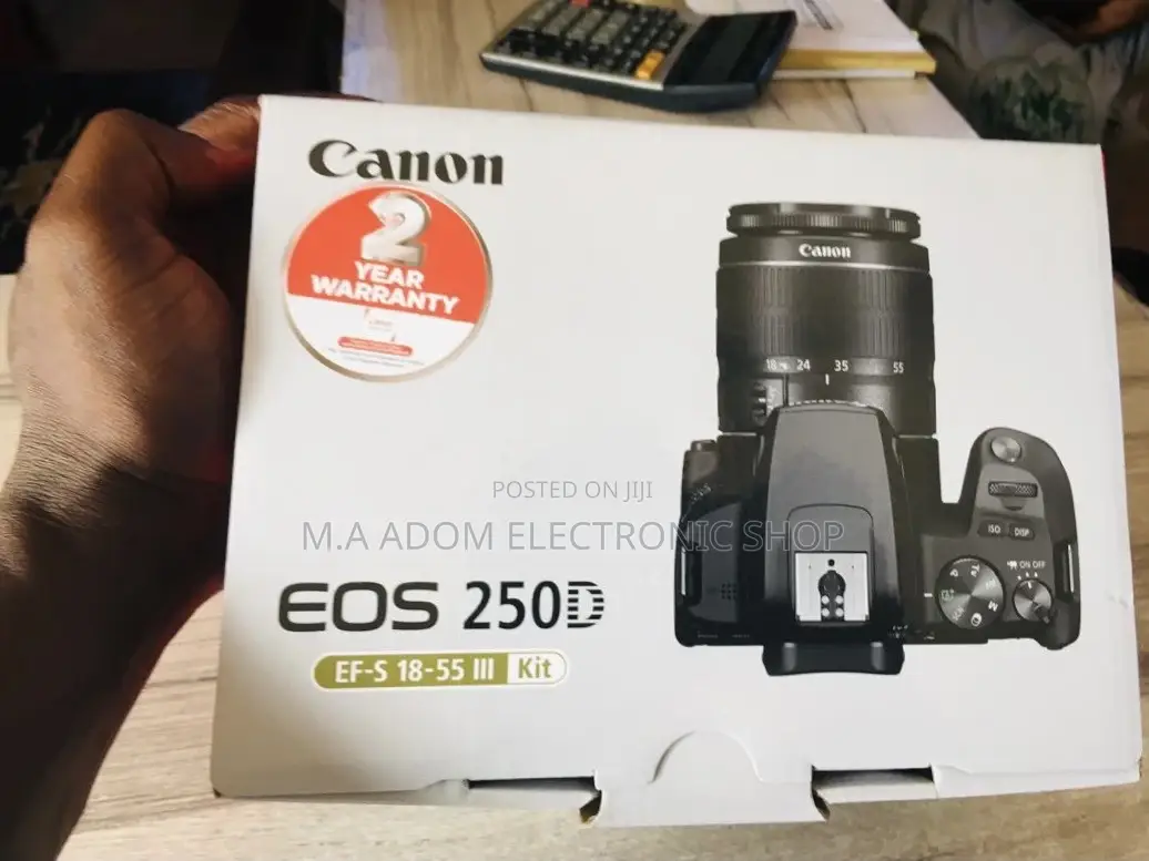 CANON EOS 250D 24.2mp Digital SLR Camera With 18-55mm Dc