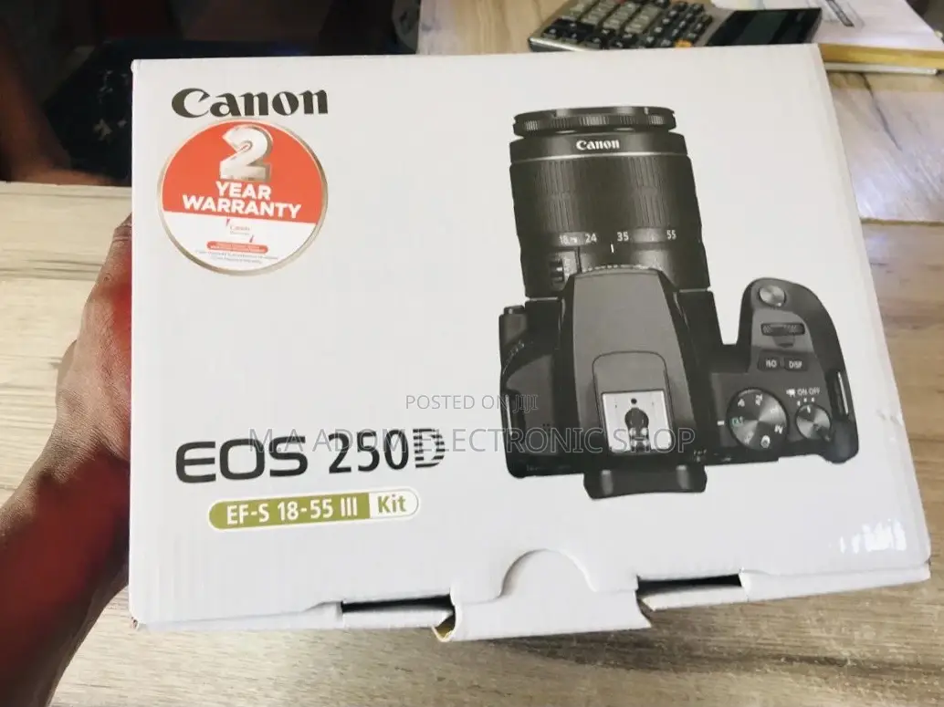 Shop CANON EOS 250D 24.2mp Digital SLR Camera With 18-5mm