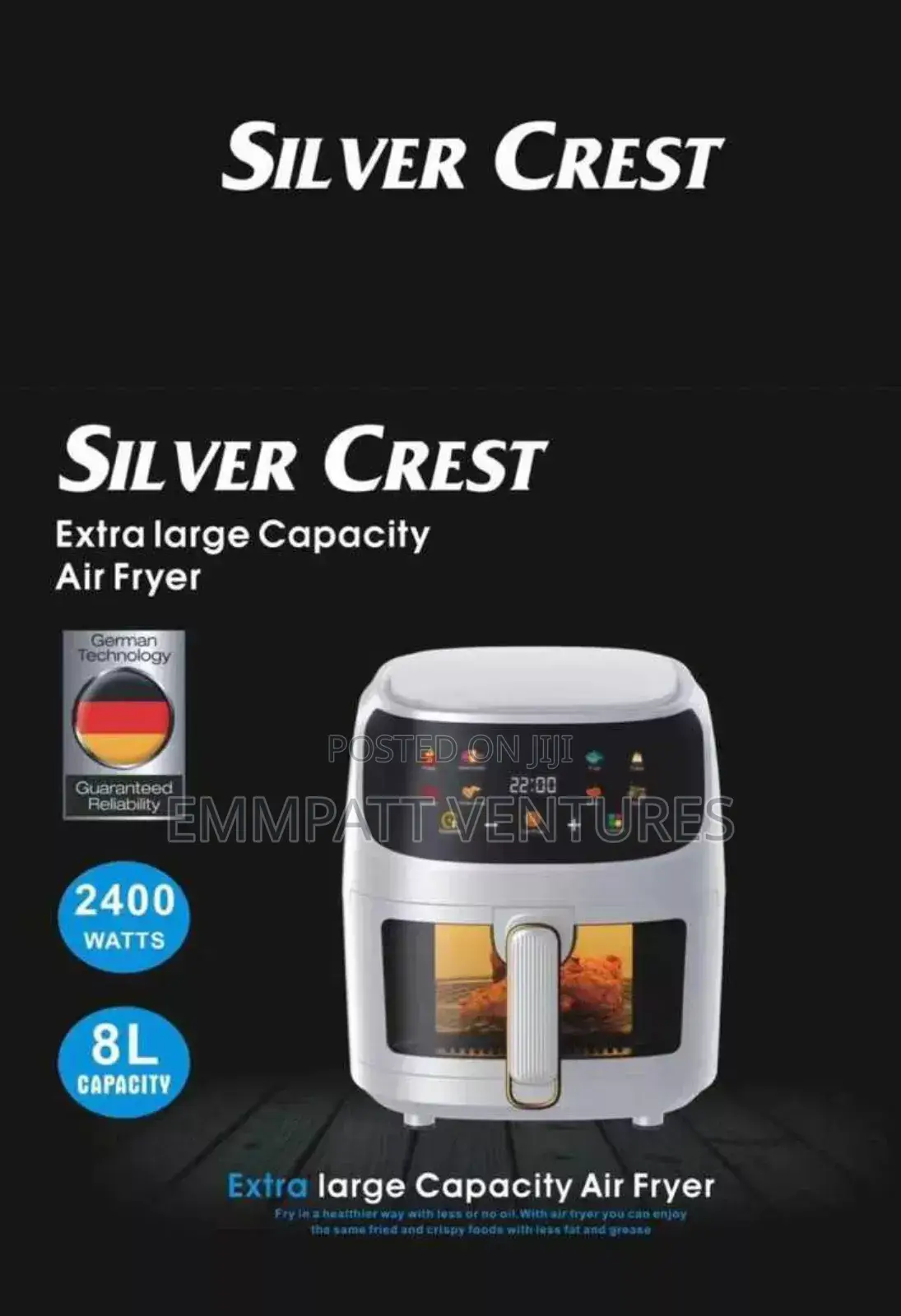 8L Silvercrest Air Fryer