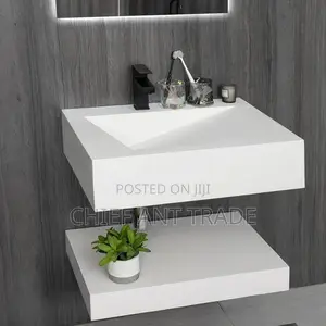 Marble Basin With Touchscreen Mirror. 60cm. Ydb-60