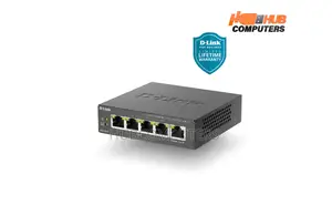 D-Link (Dgs-1005p) 5-Port Gigabit Desktop Poe Switch