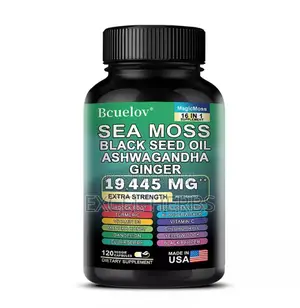 Sea Moss,Black Seed Oil,Ashwagandha,Ginger Capsules