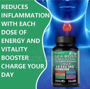 Sea Moss,Black Seed Oil,Ashwagandha,Ginger Capsules