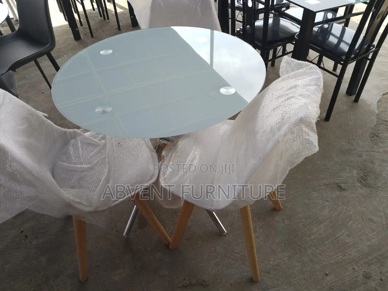 Glass Dining With Quality Chairs