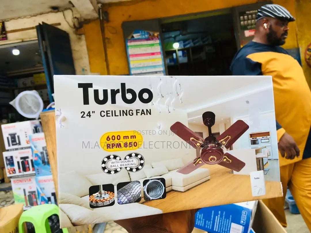 Turbo 24" Ceiling Fan: Cool Down Your Office