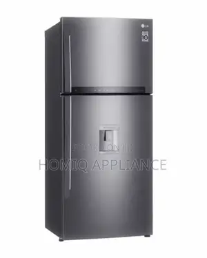 Lg Gl-C682hlcl 473l Double Door + Dispenser Fridge - Silver