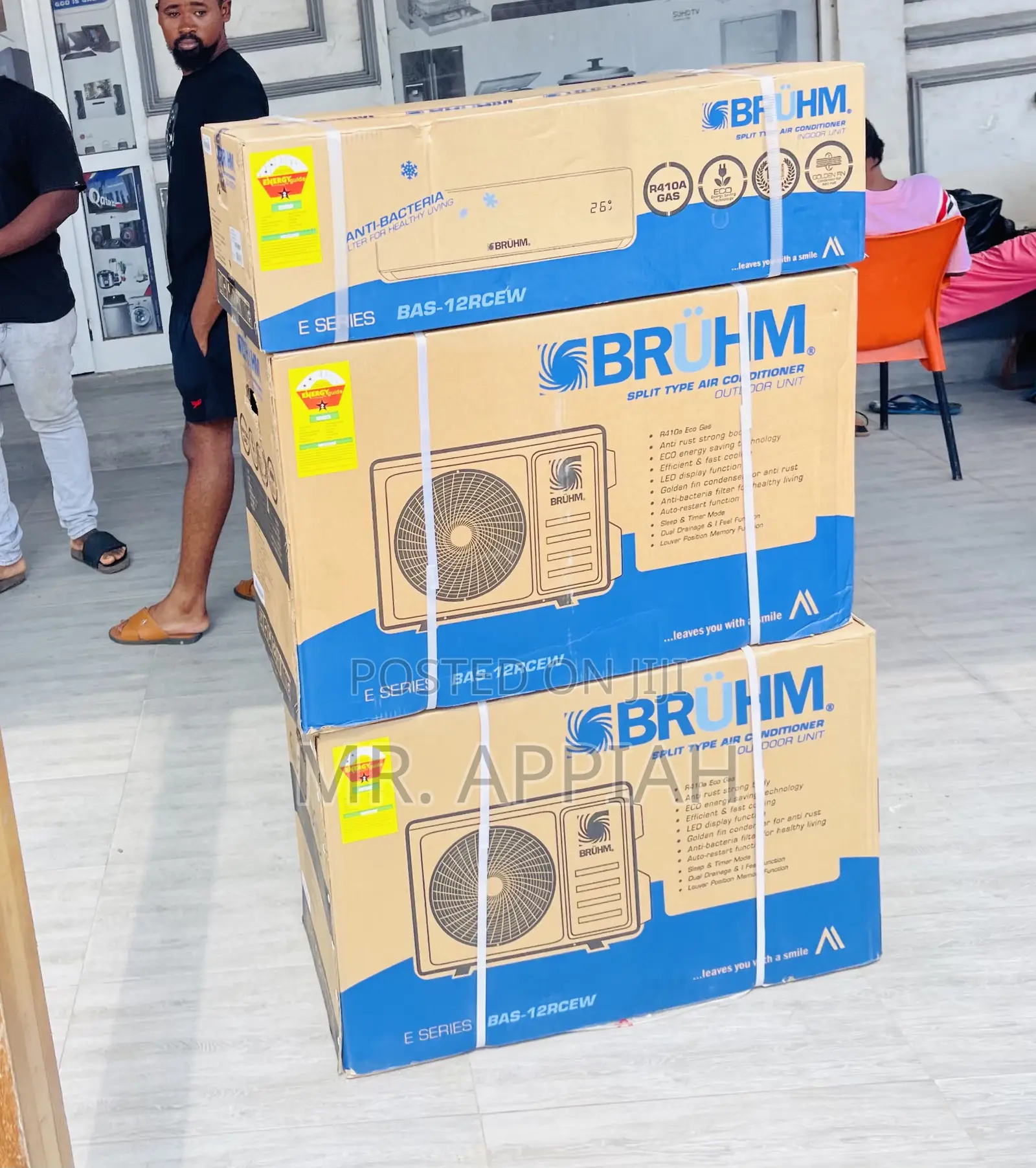 Authentic Bruhm 2.5hp Inverter Ac With Remote Control.
