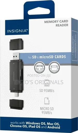 Sd Micro Sd Card Reader Usb-c Or Usb-a 3.0 Host Insignia