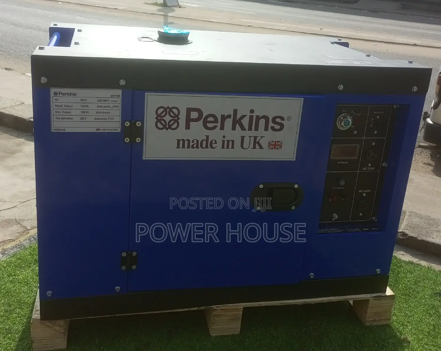 Real Silent Diesel UK Generator 15kva 1650w 23v Perkins