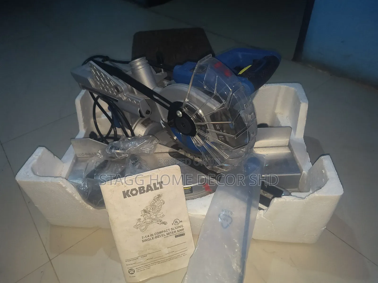 Kobalt Compount Miter Saw Double Bevel - 7 1/4-in - 10 Amps
