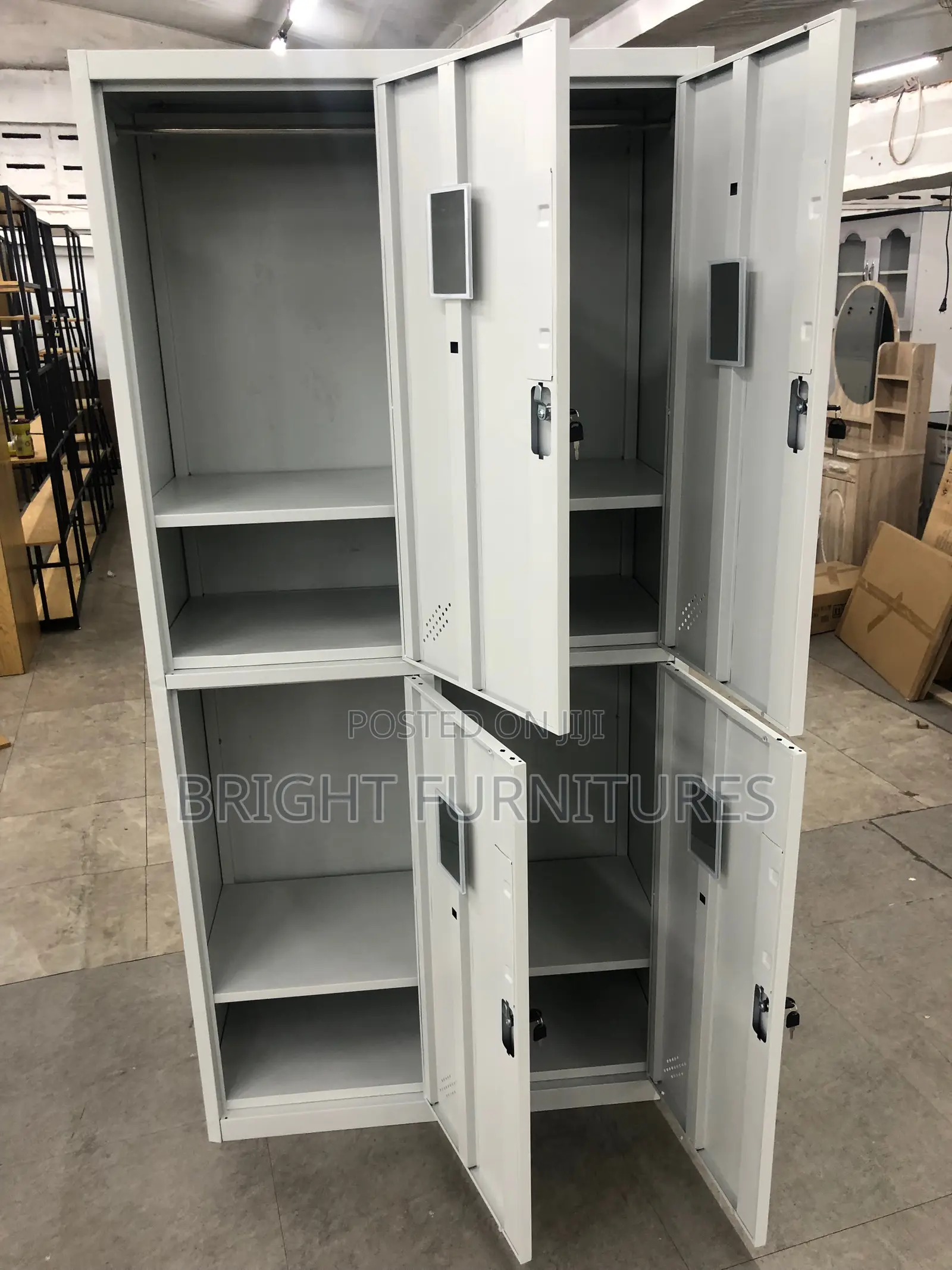 Office Cabinet With Four (4) Lockers
