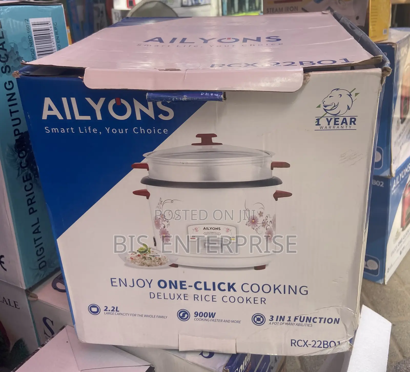 Ailyons Rice Cooker 5 Liters