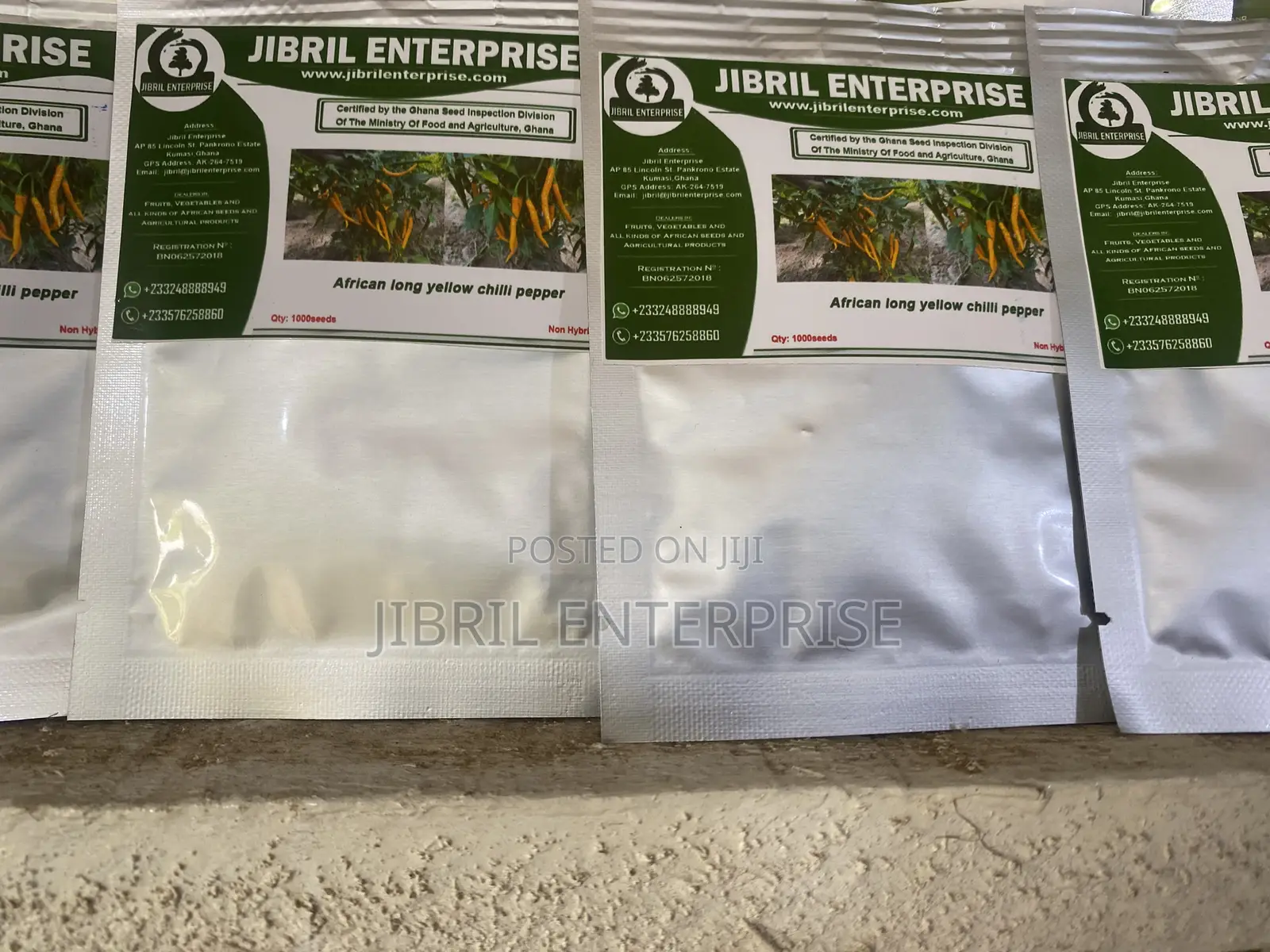 African Yellow Chilli Pepper, Non Hybrid, High Yielding