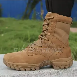 Men's Cowhide Military Tactical Combat Boot