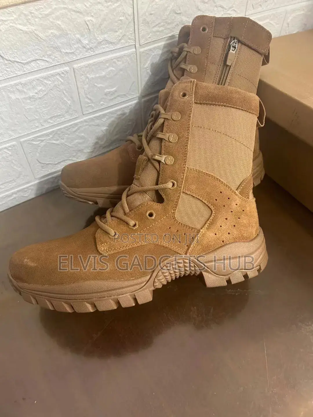 Men's Cowhide Military Tactical Combat Boot