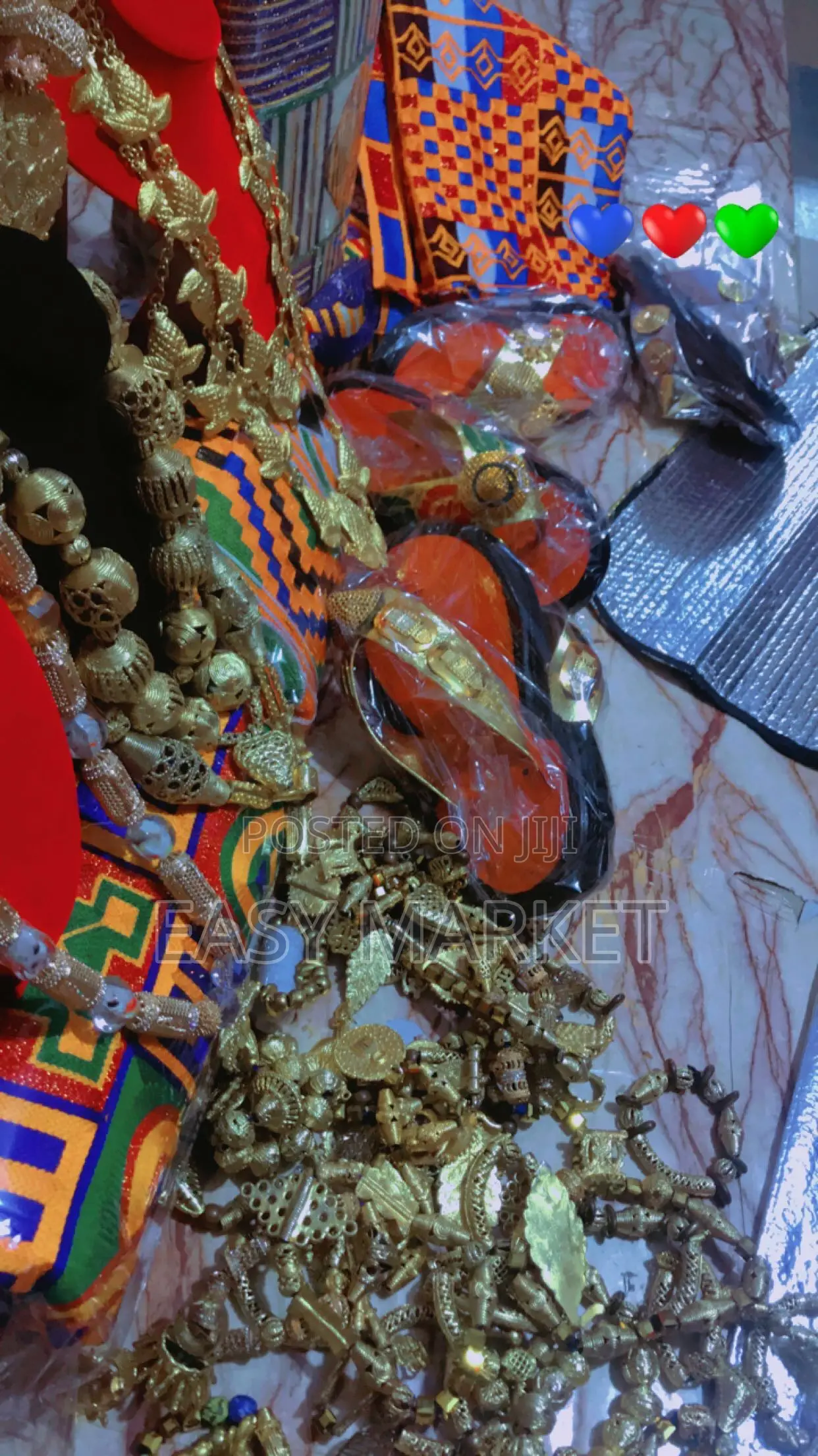 Kente Gold Beads Renting for Man and Woman