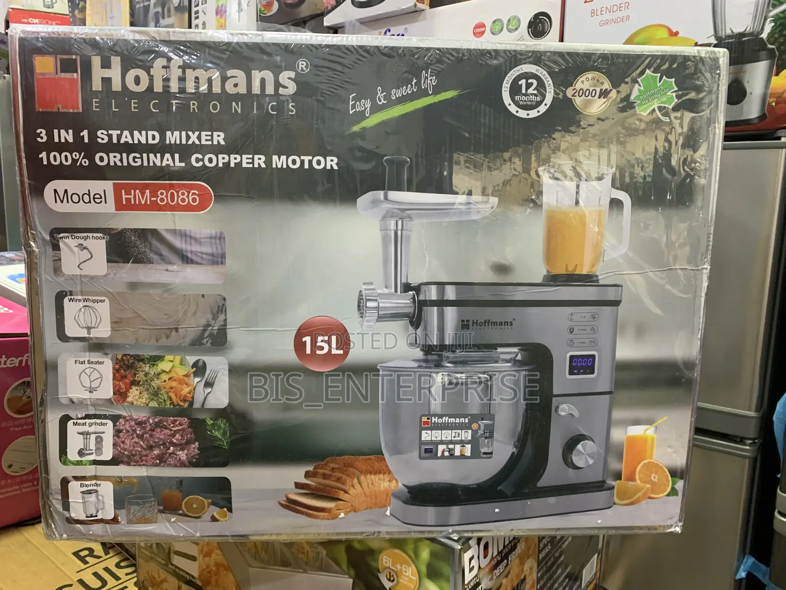 Hoffmans Stand Mixer 15 Liters