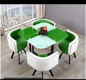 Square Shaped Multicoloured Dining Set