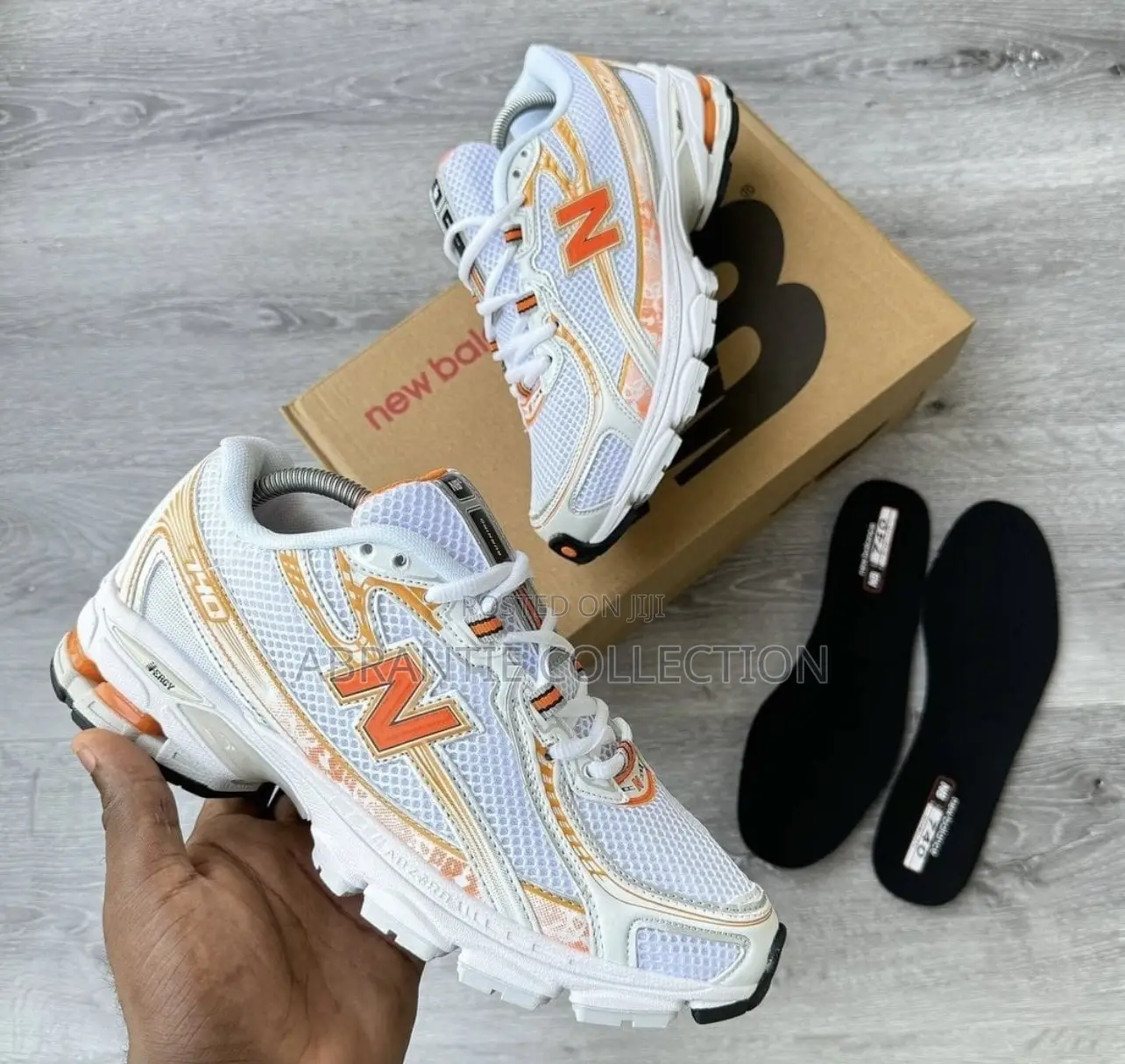 New Balance 740 White/Orange