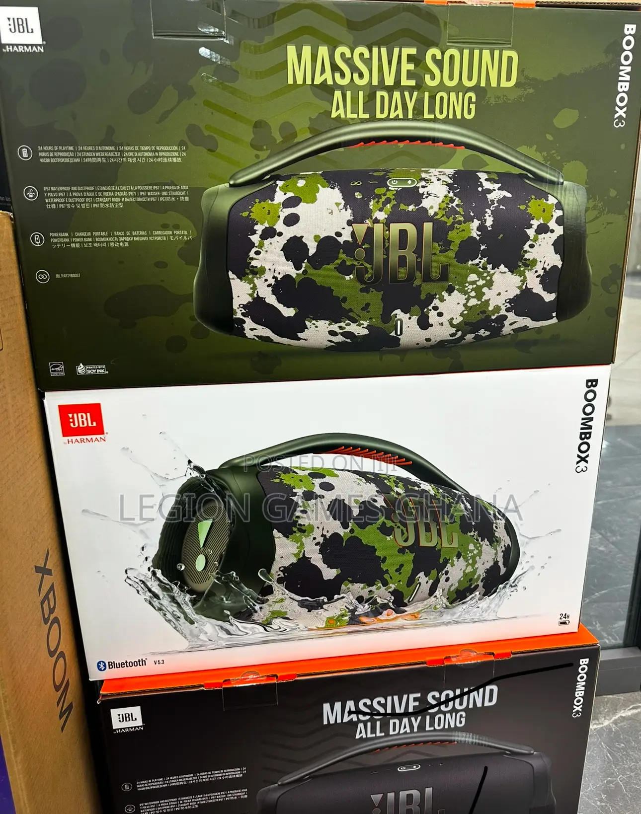 JBL and Boombox 3