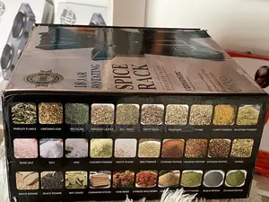18 Piece Rotating Spice Rack With Jars