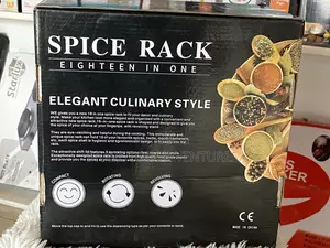 18 Piece Rotating Spice Rack With Jars