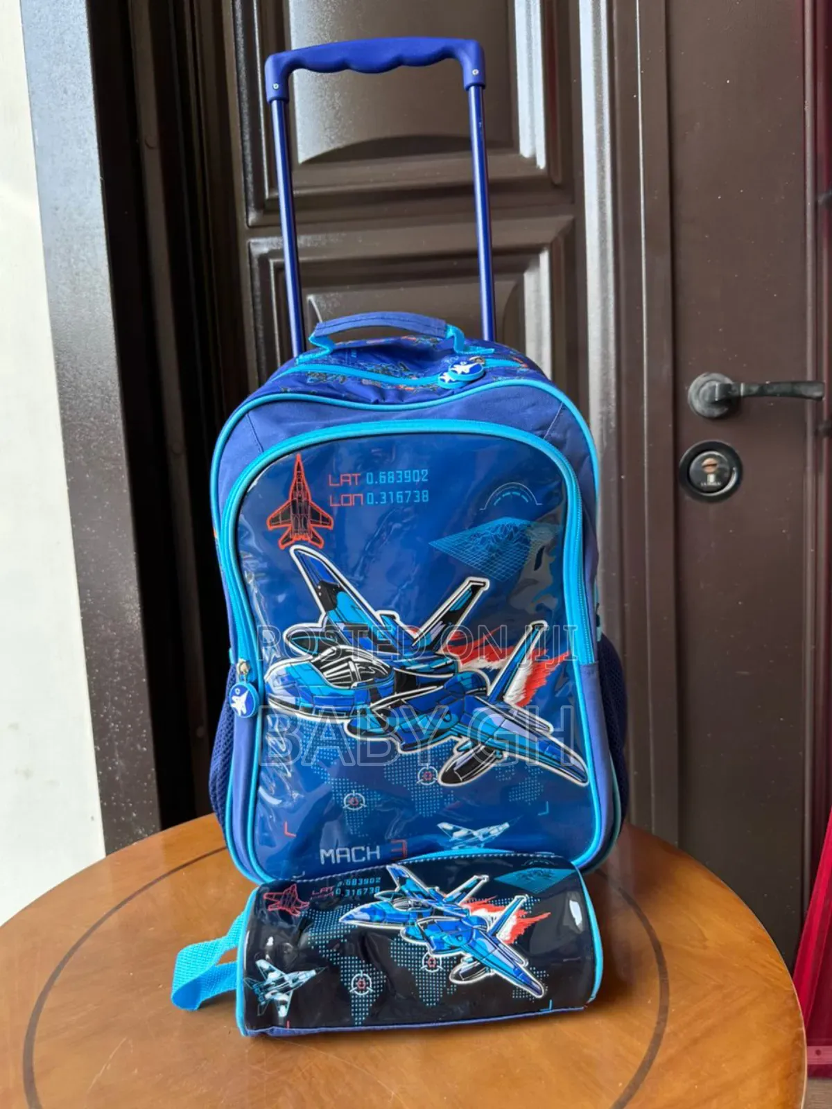 Kids Boys Blue Trolley Bags
