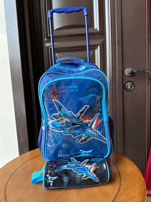 Kids Boys Blue Trolley Bags