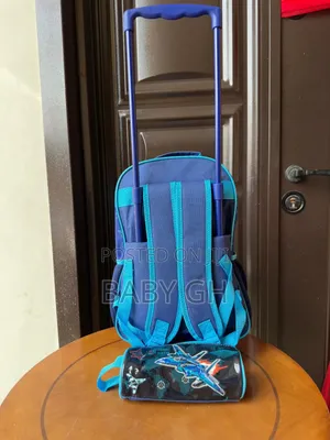 Kids Boys Blue Trolley Bags