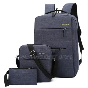 Laptop Backpack - School Bag - Blue