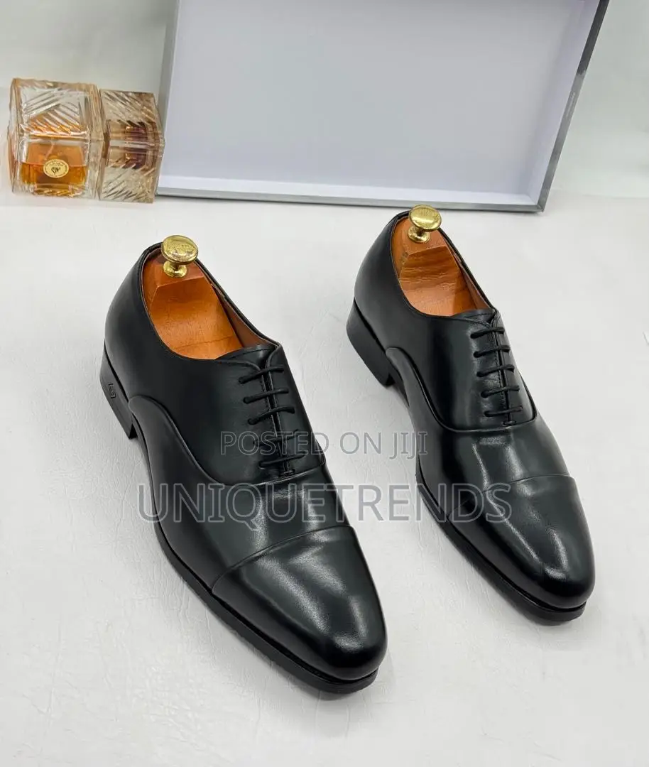 Quality Black Leather Classic Shoes