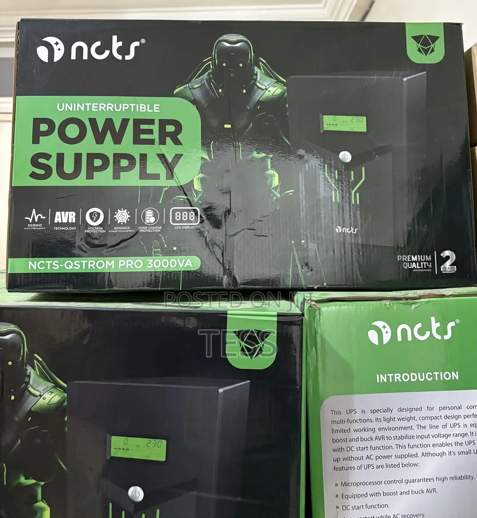 Ups 3000va (3kva) NCTS Qstrom Pro 3000/1800w With Avr