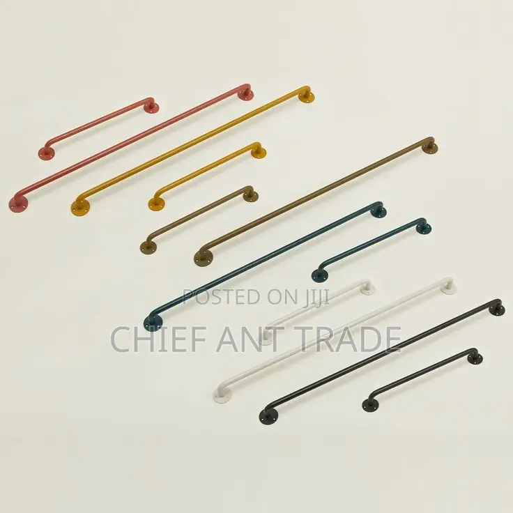 Towel Rod. Black. 90cm. 9901b