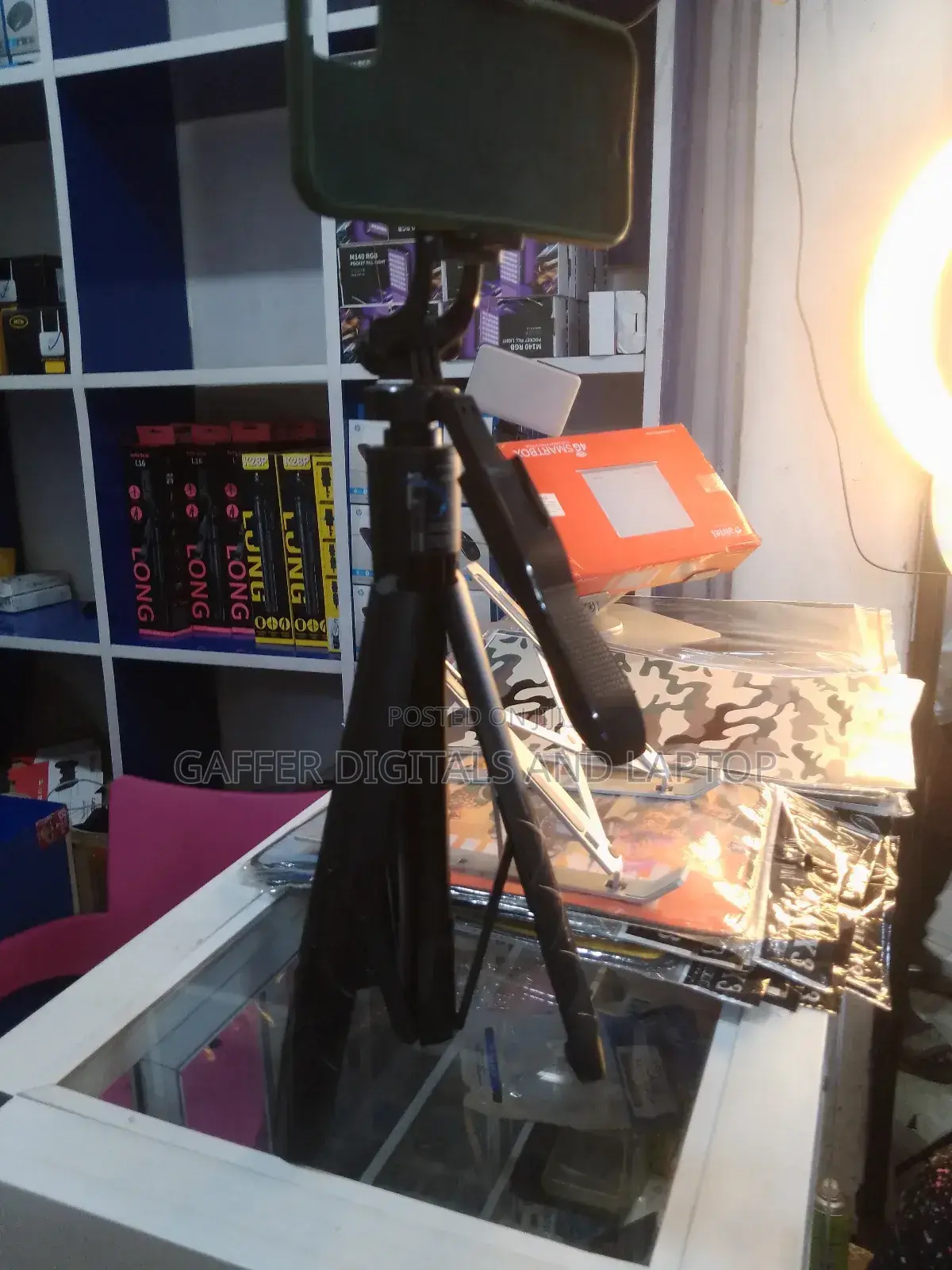 A Selfie Stick With a Wireless Mouse