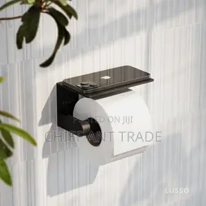 Toilet Tissue Holder. Black. .