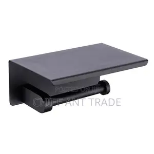 Toilet Tissue Holder. Black. .