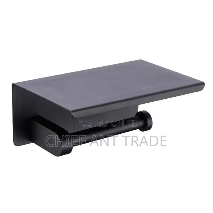 Toilet Tissue Holder. Black. .