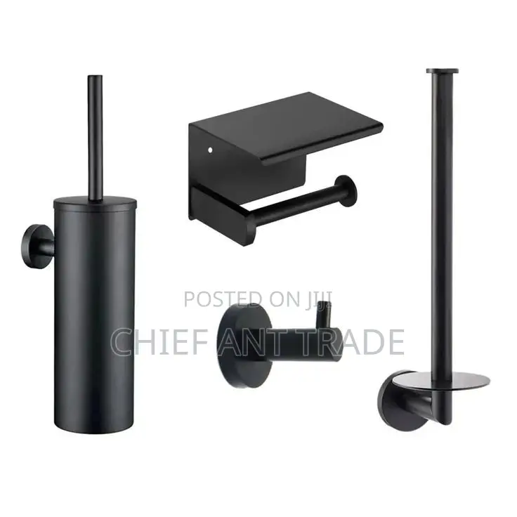 Toilet Tissue Holder. Black. .