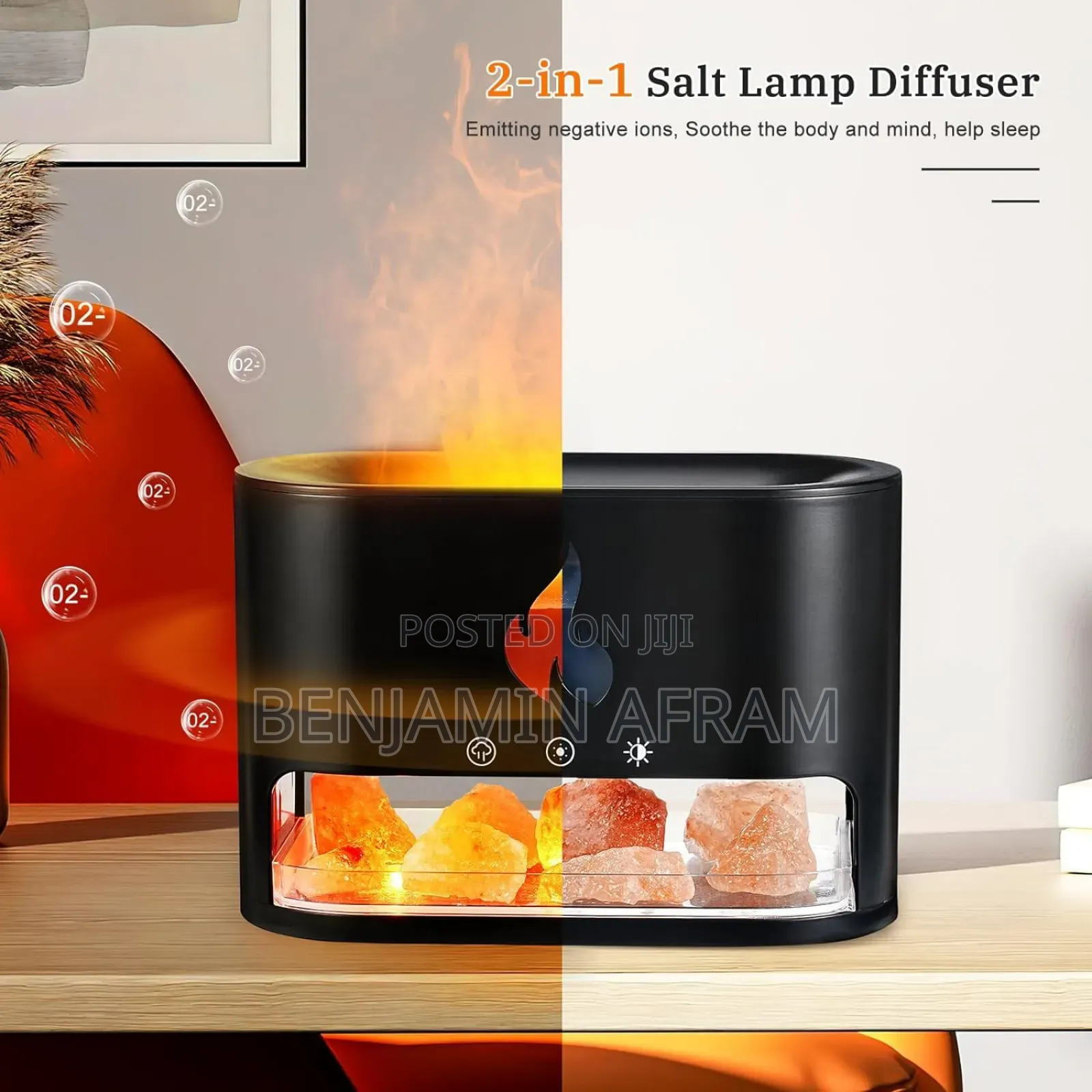 Flames Salt Aroma Diffuser Air Freshener