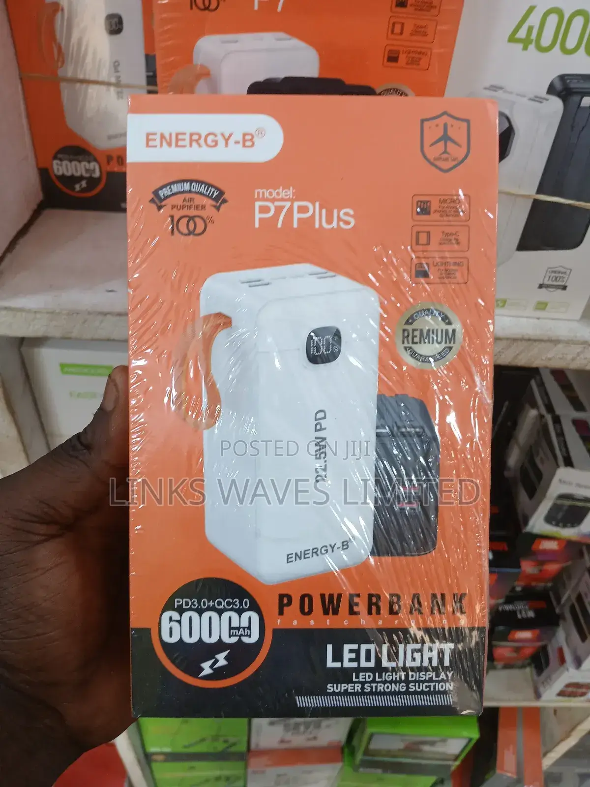 Premium Quality Energy B Power Bank 60,000 Mahhigh Capacity