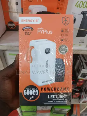 Premium Quality Energy B Power Bank 60,000 Mahhigh Capacity