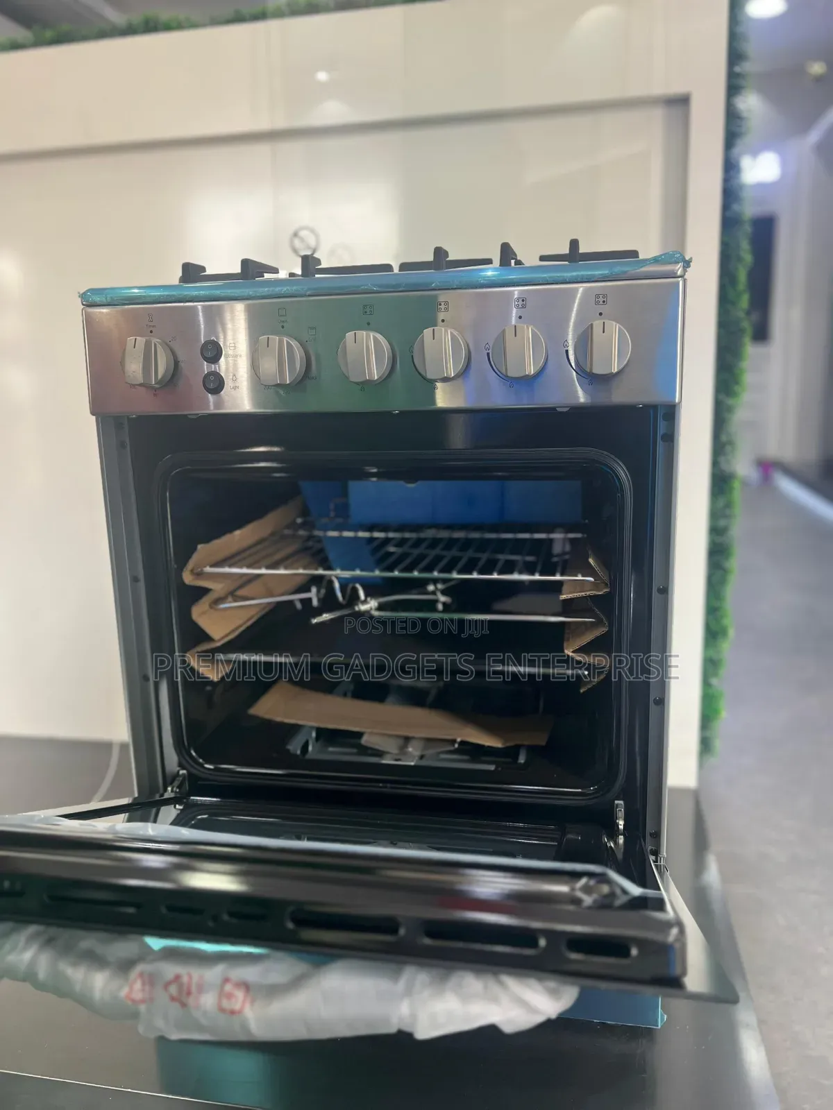 LG Gas Cooker 60×60 Silver Free Burner / Oven Grill FA211RMA