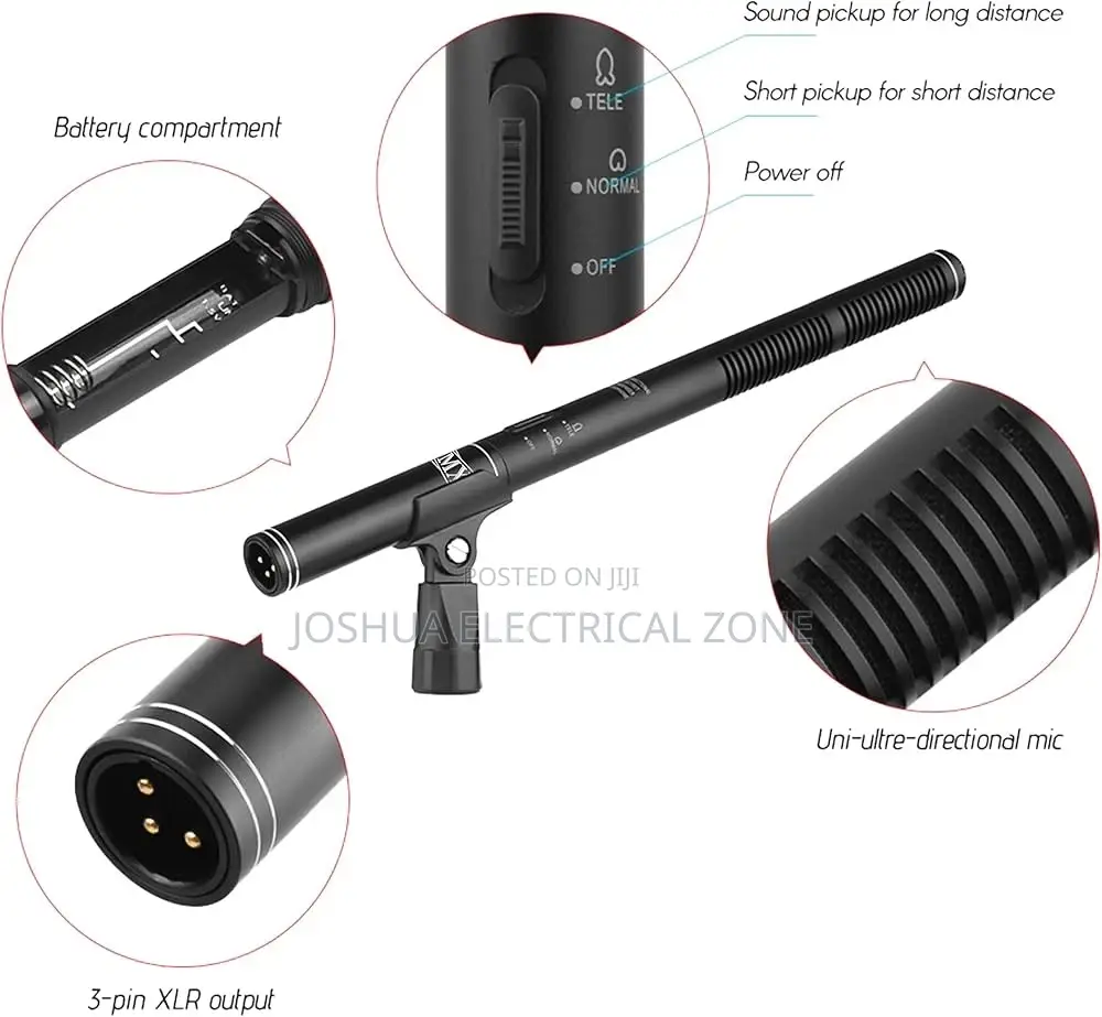 Interview Microphone for Phones and Cameras