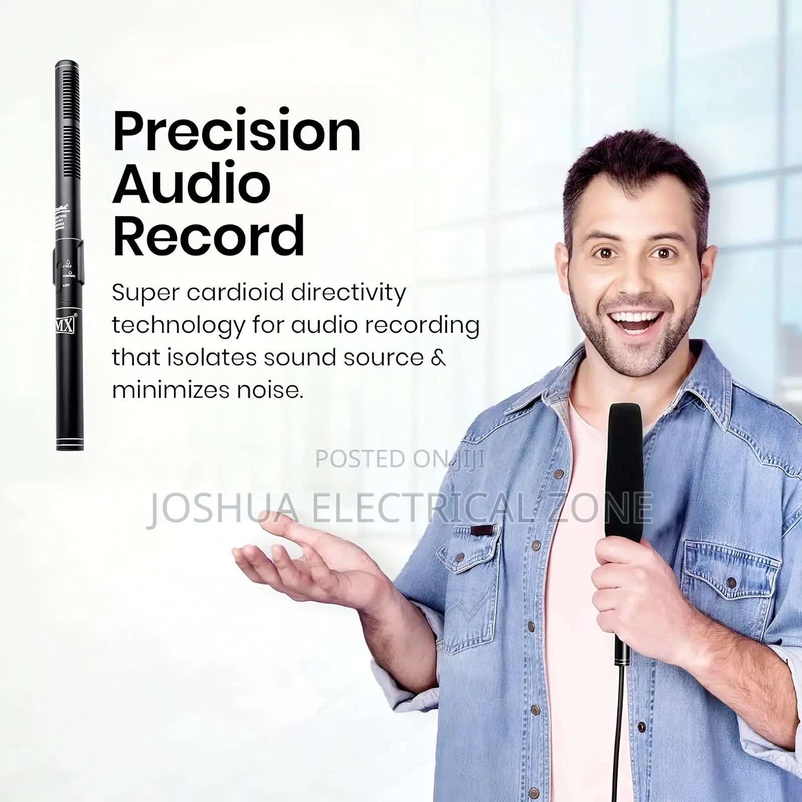 Interview Microphone for Phones and Cameras