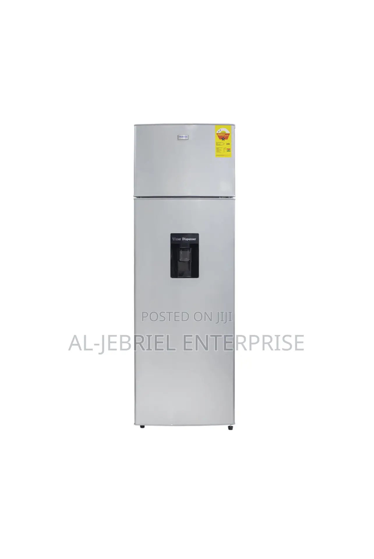 Nasco Fridge Top Freezer 210 LTR Silver + Water Dispenser