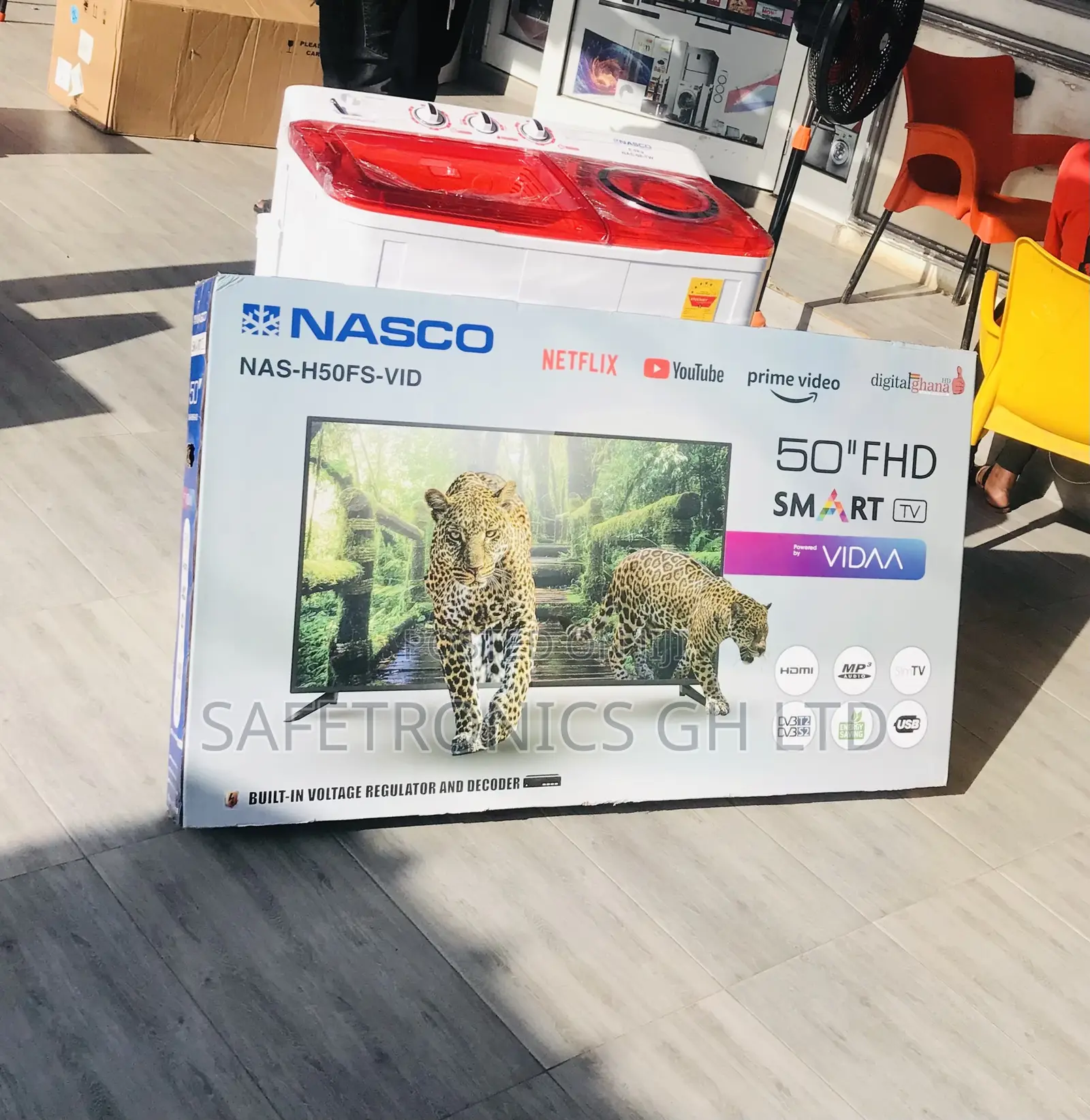 Shop Nasco HDMI Led Smart 50” Android Black Tv
