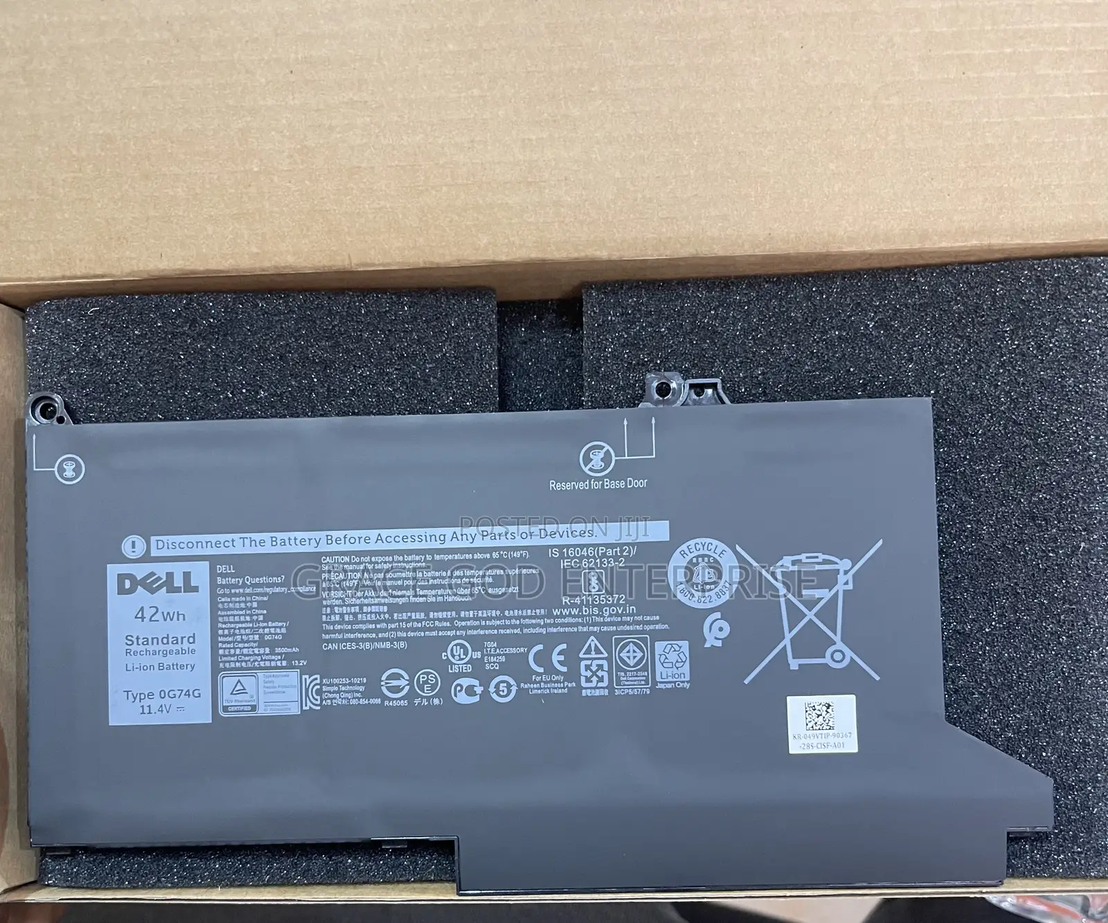 Original Batt for Dell 0G74G Latitude 5300 2-in-1 5310 7300