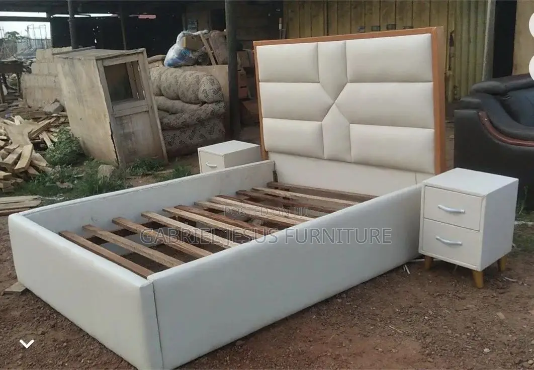 Double Bed With Side Drawers