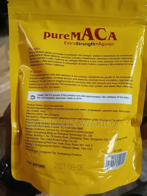 Maca Powder and Syrup.