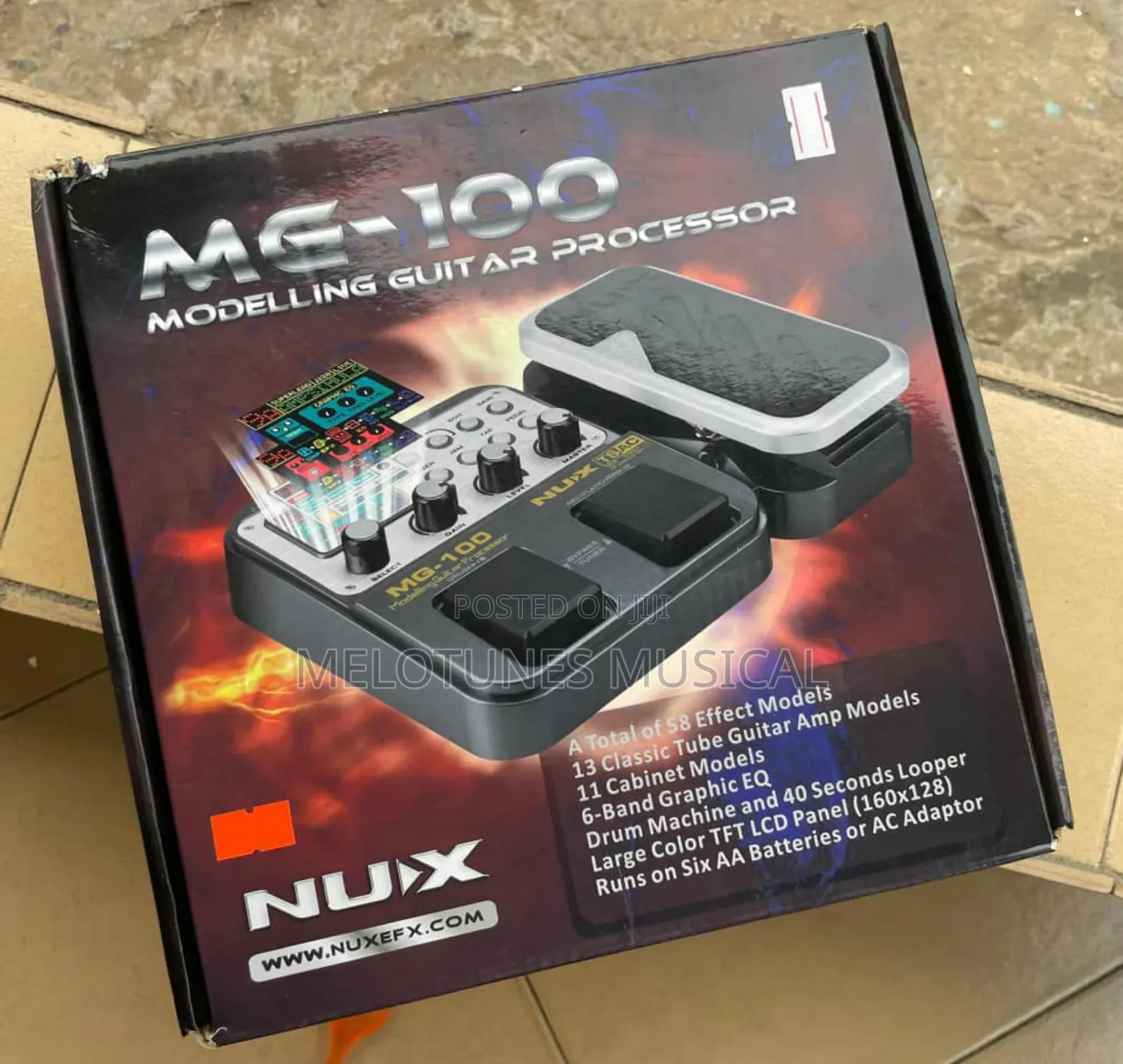 Nux Mg-100 Professional Multi-Effects Guitar Pedal Processor